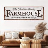 Custom Vintage Rust Farmhouse Sign - Tailored Canvases - Flyclothing LLC