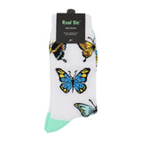 Butterflies Socks - Comfy Cotton for Women - Real Sic - Flyclothing LLC