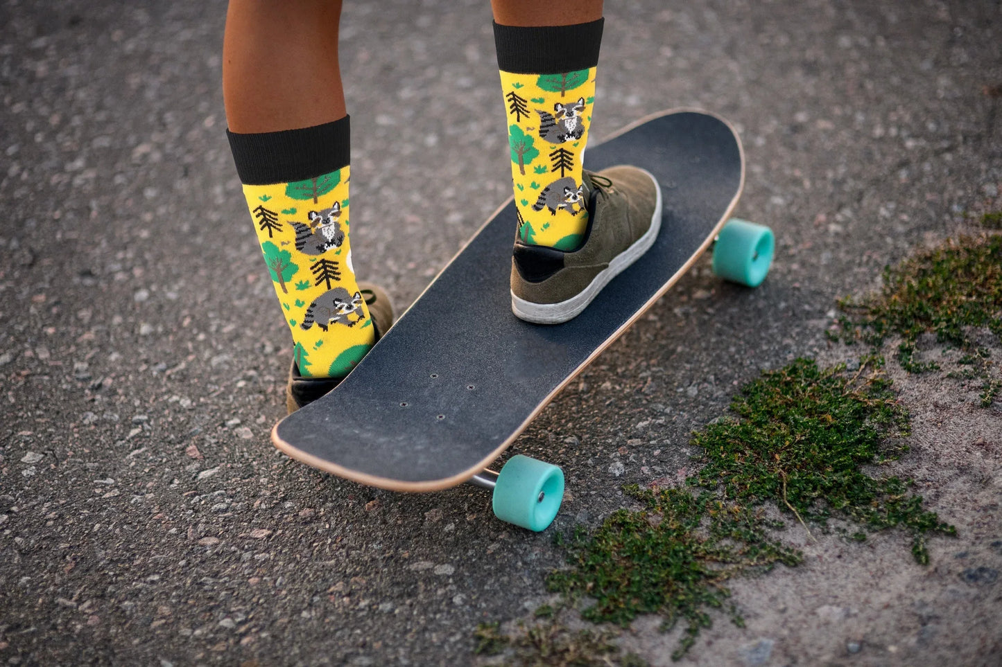 Forest Raccoon Socks - Comfy Cotton for Men & Women - Real Sic - Flyclothing LLC