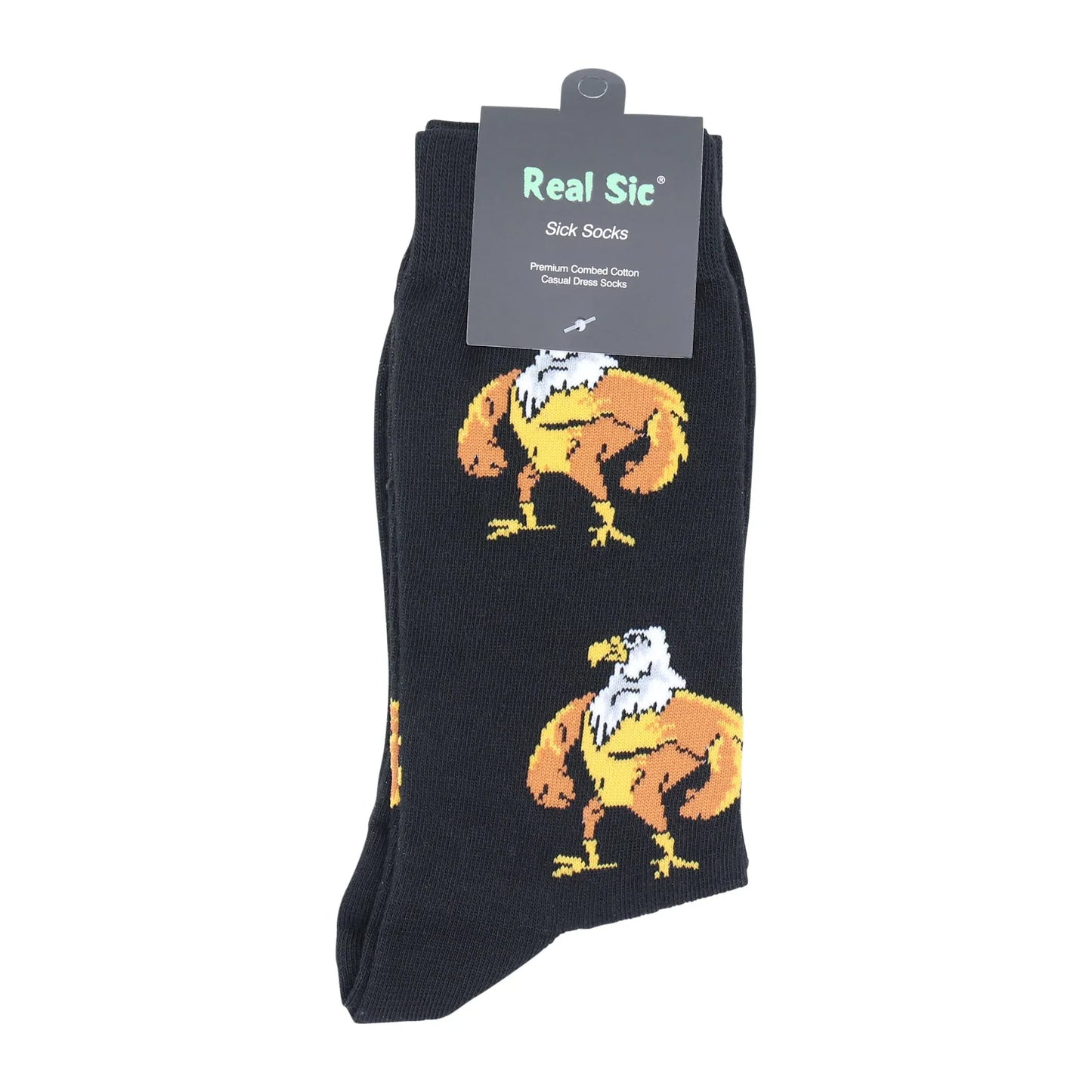 Swole Eagle Socks - Comfy Cotton for Men & Women - Real Sic - Flyclothing LLC