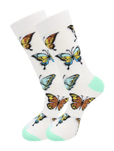 Butterflies Socks - Comfy Cotton for Women - Real Sic - Flyclothing LLC