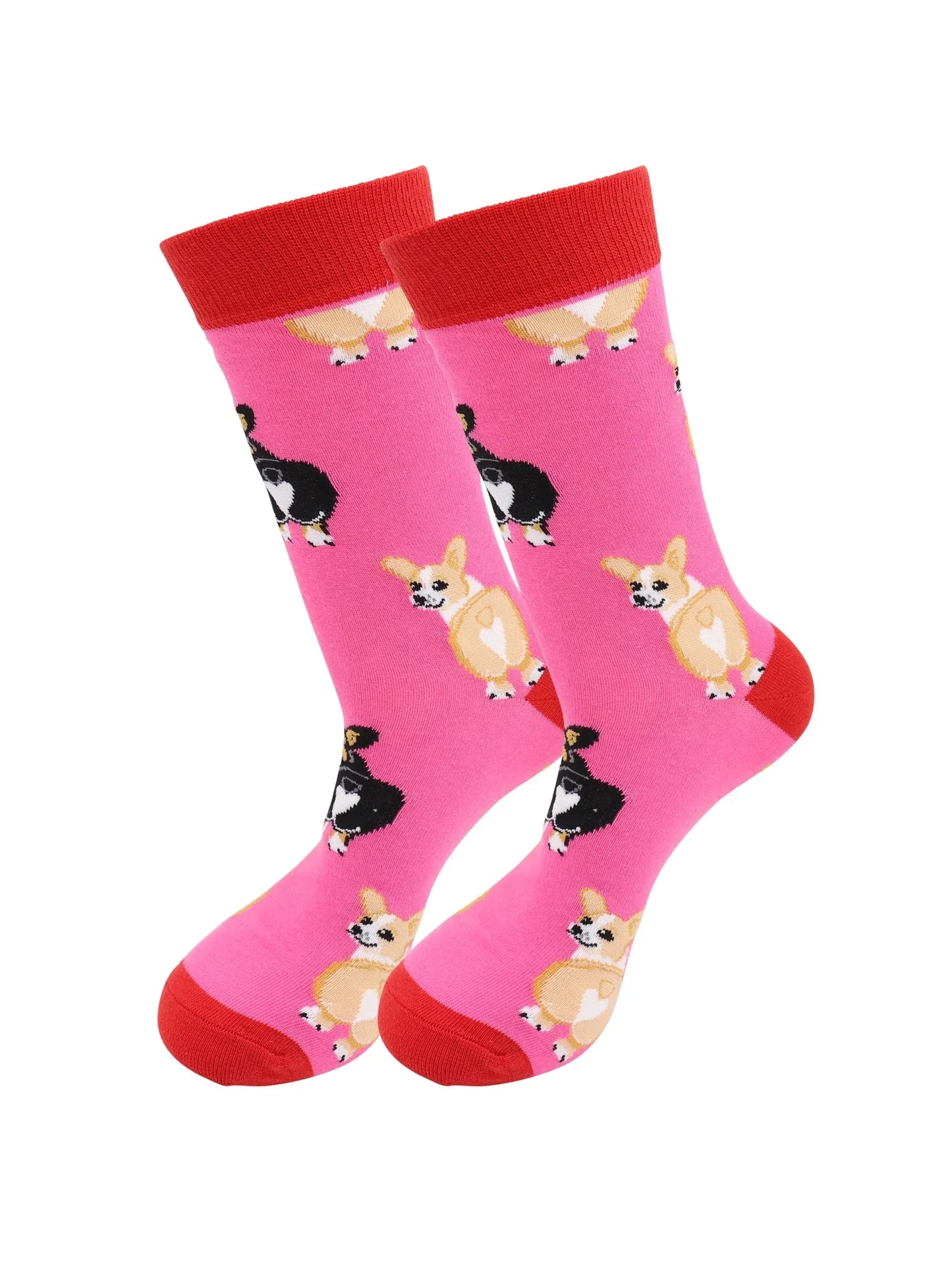 Sassy Corgi Socks - Comfy Cotton for Men & Women - Real Sic - Flyclothing LLC