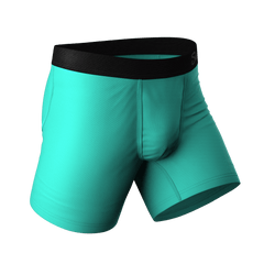 The Cyantific Theory | Turquoise Ball Hammock® Pouch Underwear - Shinesty