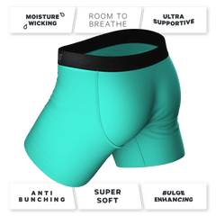 The Cyantific Theory | Turquoise Ball Hammock® Pouch Underwear - Shinesty