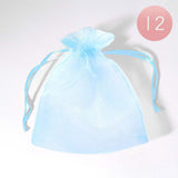 12PCS - 5.5 X 6.5 Ribboned Organza Gift Bags - Madeline Love - Flyclothing LLC