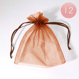 12PCS - 5.5 X 6.5 Ribboned Organza Gift Bags - Madeline Love - Flyclothing LLC