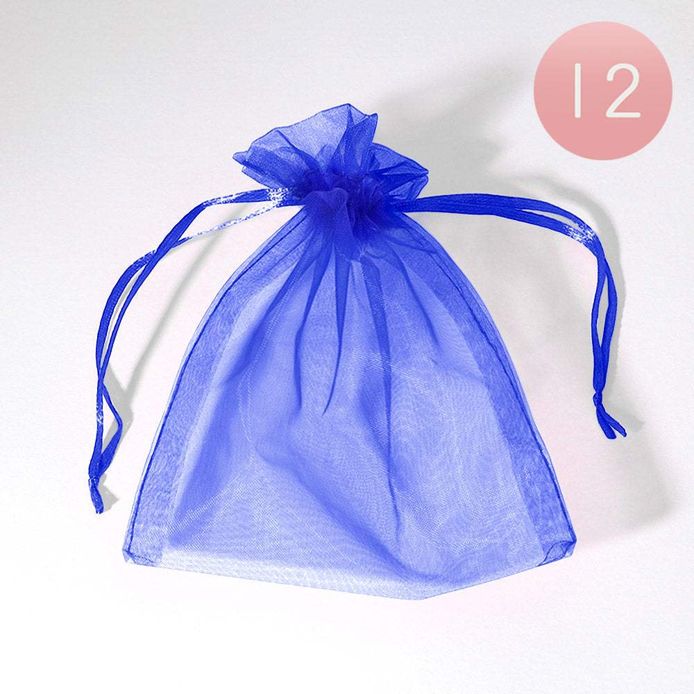 12PCS - 5.5 X 6.5 Ribboned Organza Gift Bags - Madeline Love - Flyclothing LLC