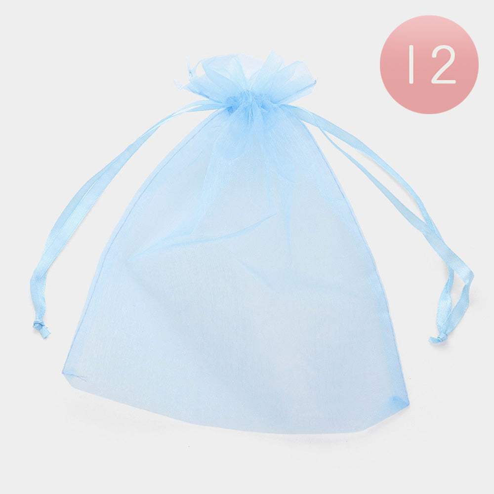 12PCS - Organza Drawstring Gift Bags - Madeline Love - Flyclothing LLC