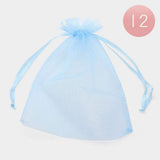 12PCS - Organza Drawstring Gift Bags - Madeline Love - Flyclothing LLC