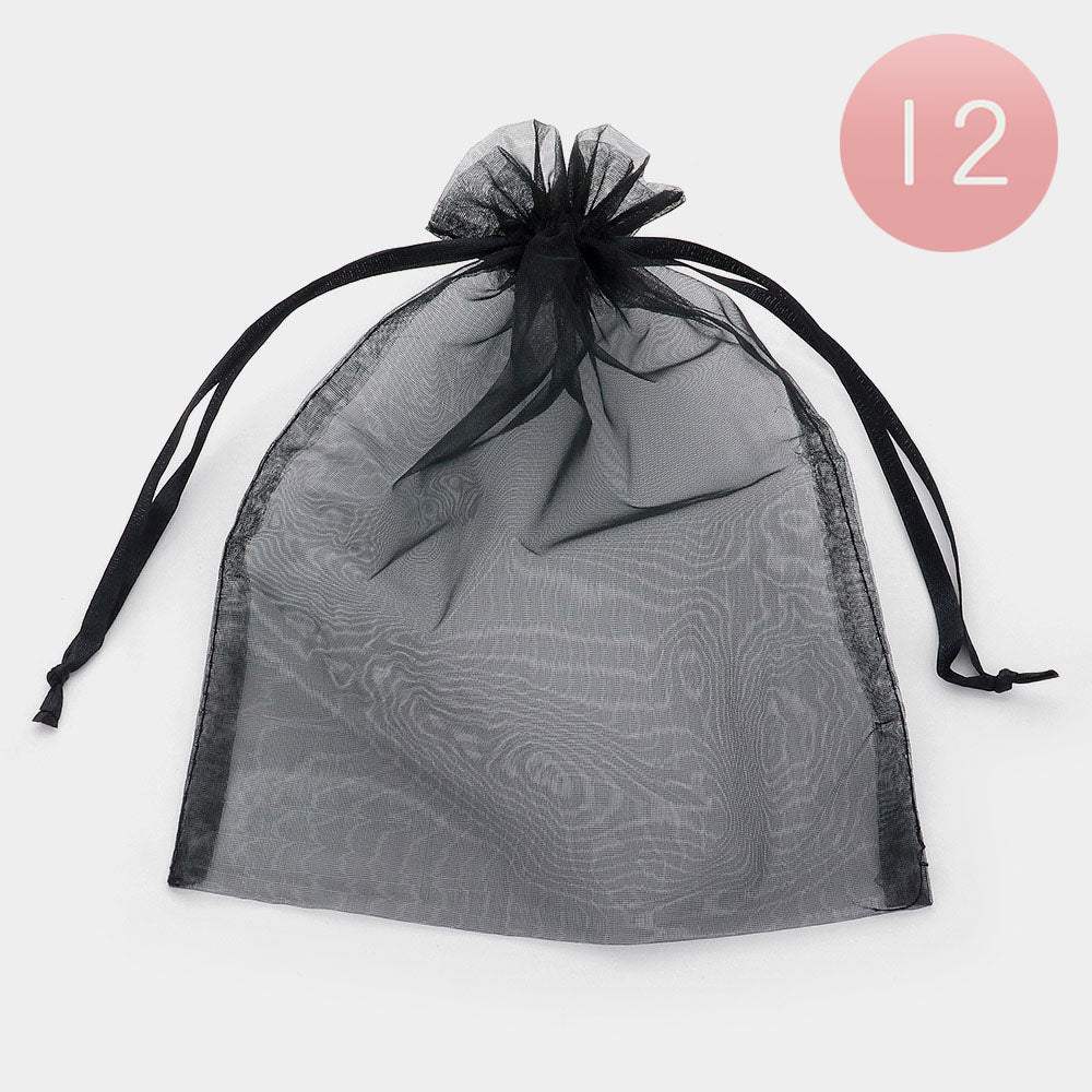 12PCS - Organza Drawstring Gift Bags - Madeline Love - Flyclothing LLC