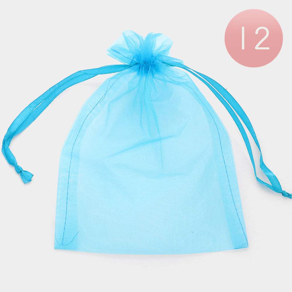 12PCS - Organza Drawstring Gift Bags - Madeline Love - Flyclothing LLC