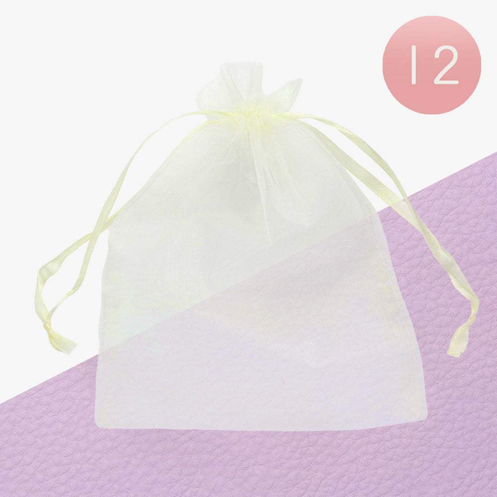 12PCS - Organza Drawstring Gift Bags - Madeline Love - Flyclothing LLC