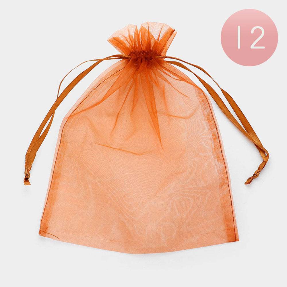 12PCS - Organza Drawstring Gift Bags - Madeline Love - Flyclothing LLC