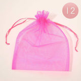 12PCS - Organza Drawstring Gift Bags - Madeline Love - Flyclothing LLC
