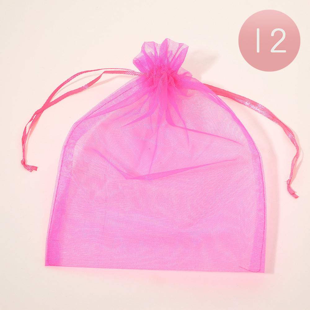 12PCS - Organza Drawstring Gift Bags - Madeline Love - Flyclothing LLC
