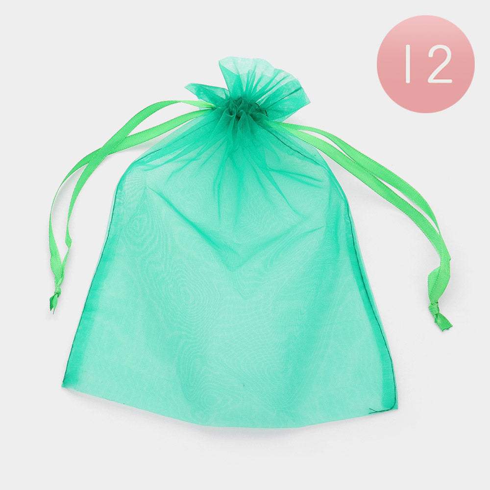 12PCS - Organza Drawstring Gift Bags - Madeline Love - Flyclothing LLC
