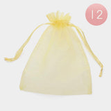 12PCS - Organza Drawstring Gift Bags - Madeline Love - Flyclothing LLC