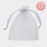 12PCS - Organza Drawstring Gift Bags - Madeline Love - Flyclothing LLC