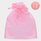 12PCS - Organza Drawstring Gift Bags - Madeline Love - Flyclothing LLC