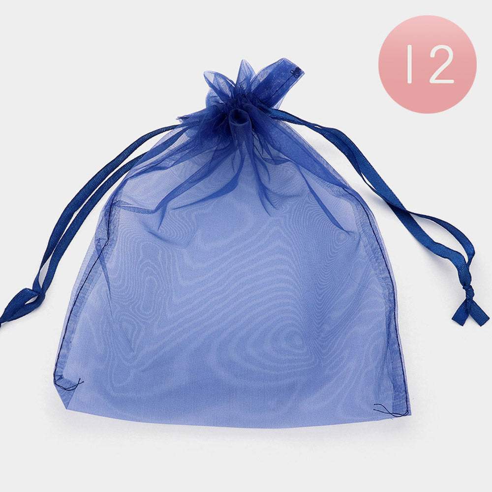 12PCS - Organza Drawstring Gift Bags - Madeline Love - Flyclothing LLC