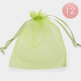 12PCS - Organza Drawstring Gift Bags - Madeline Love - Flyclothing LLC