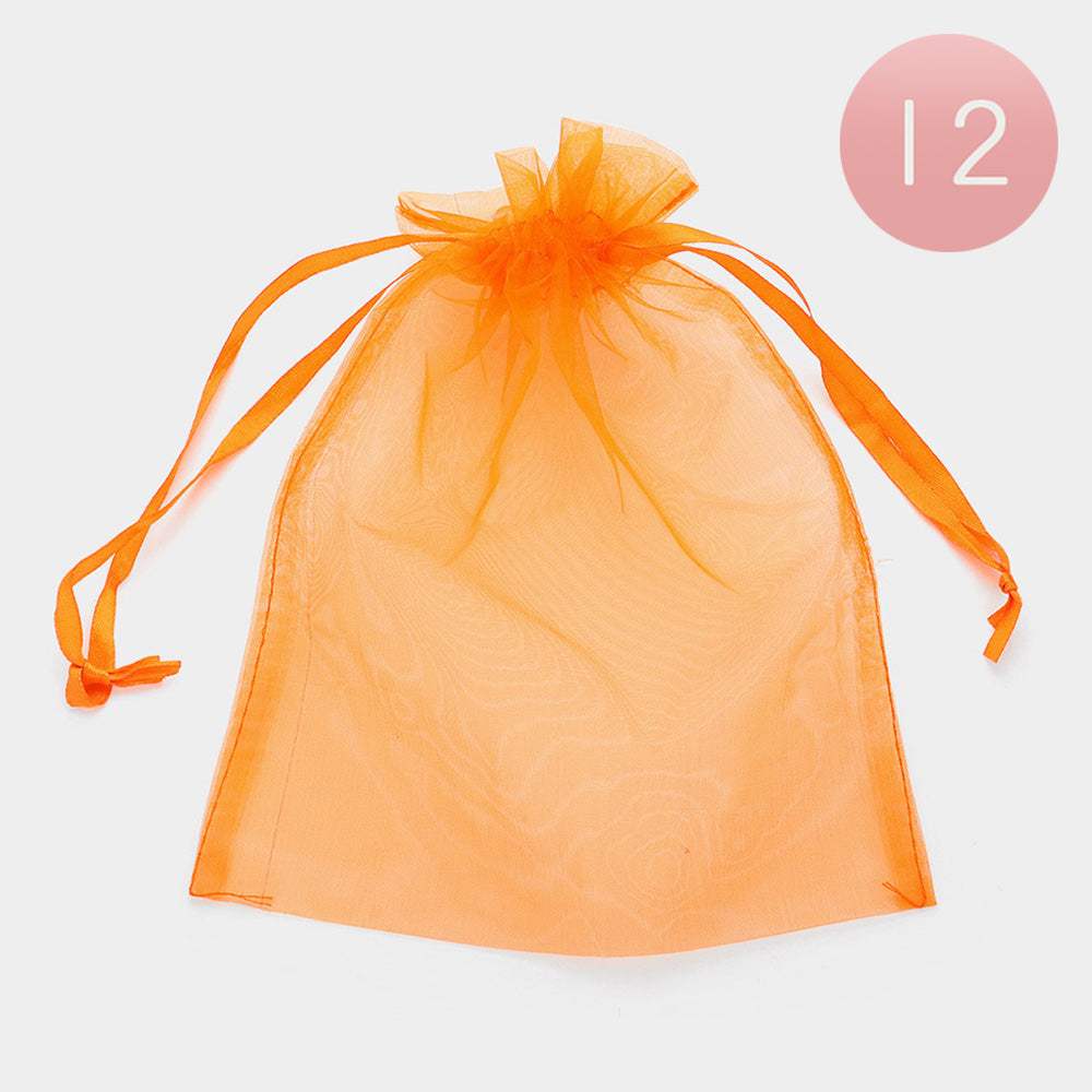 12PCS - Organza Drawstring Gift Bags - Madeline Love - Flyclothing LLC