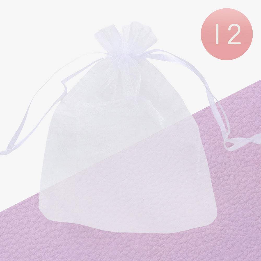 12PCS - Organza Drawstring Gift Bags - Madeline Love - Flyclothing LLC