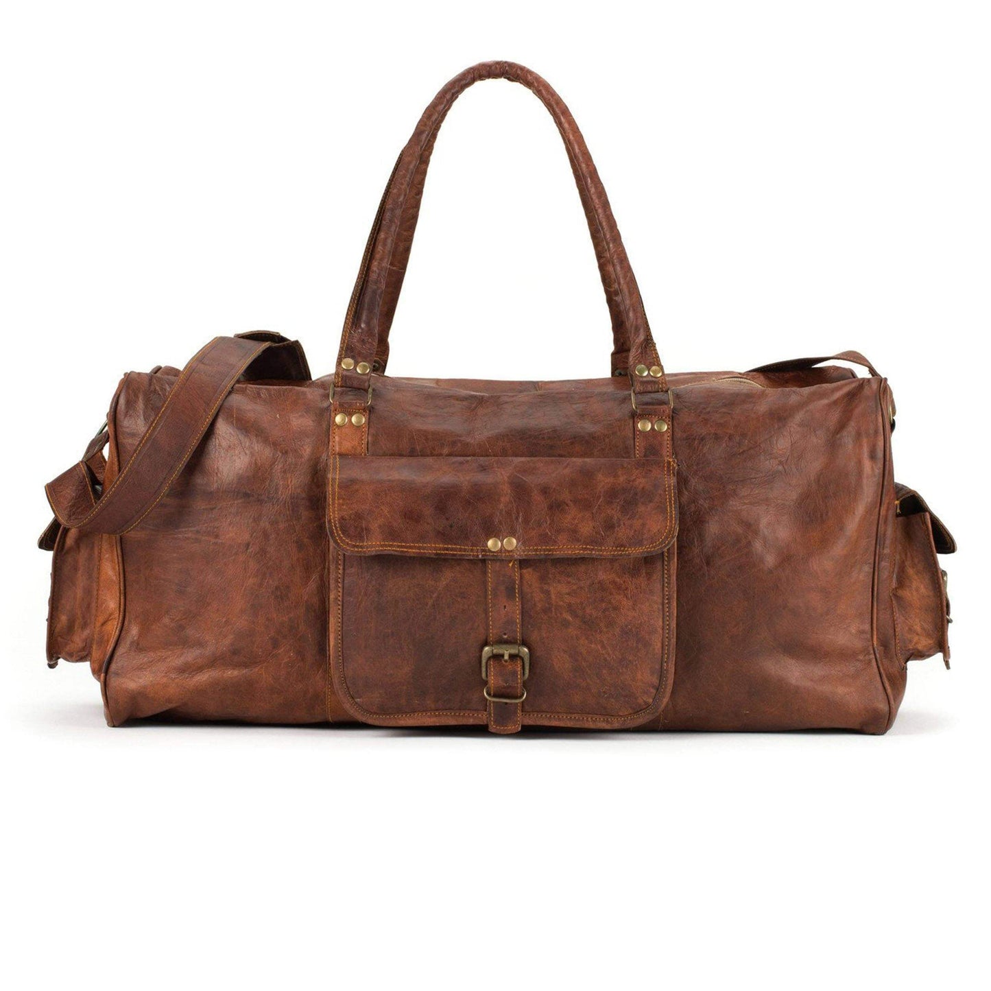 The Portland Duffle - Classy Leather Bags - Flyclothing LLC