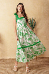 FOREVER MINE WOVEN MIDI DRESS - Flying Tomato - Flyclothing LLC