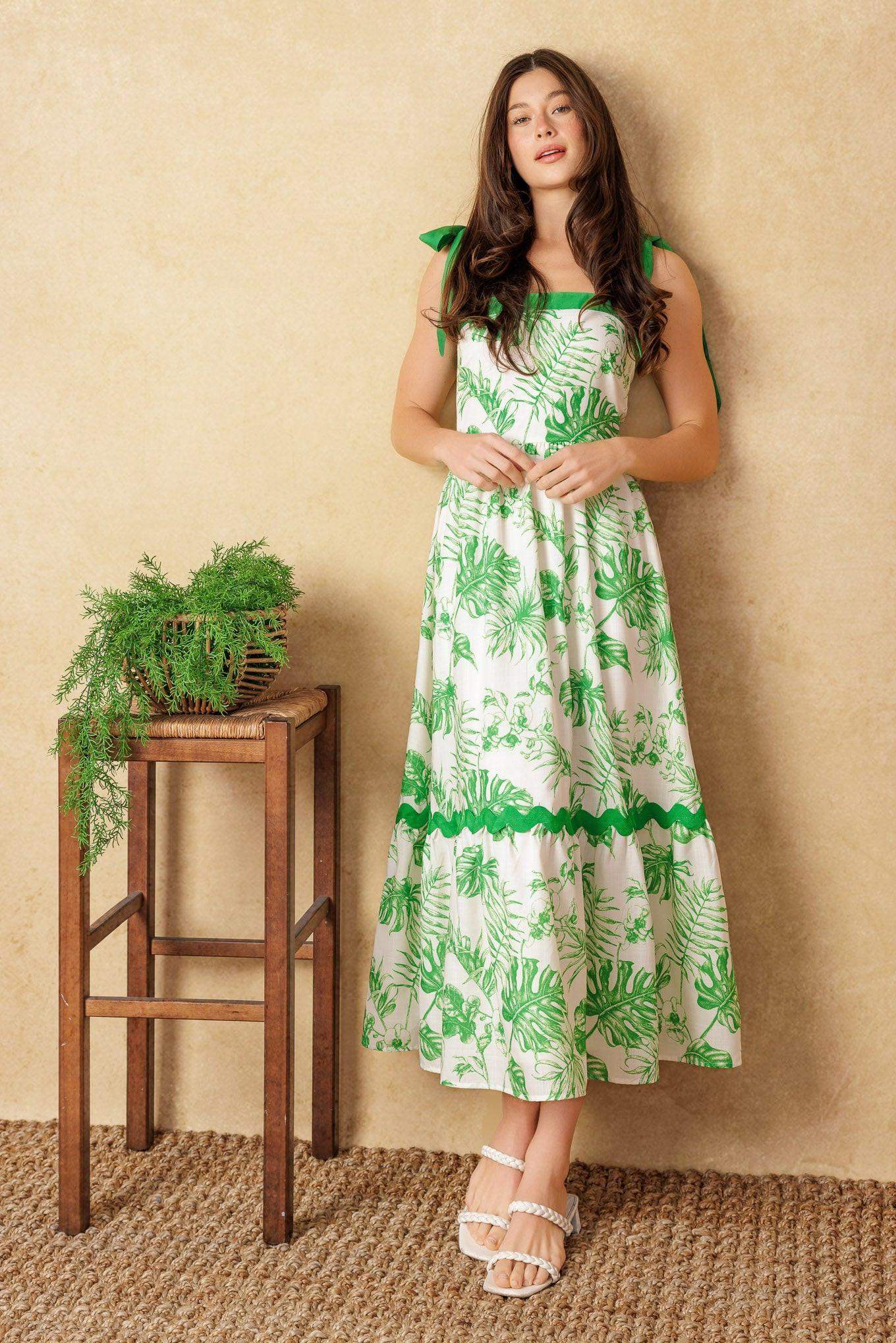 FOREVER MINE WOVEN MIDI DRESS - Flying Tomato - Flyclothing LLC