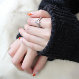 DA109 - High polished (no plating) Stainless Steel Ring with AAA Grade CZ in Clear - Alamode - Flyclothing LLC