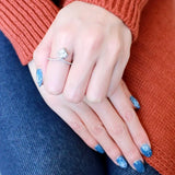 DA136 - High polished (no plating) Stainless Steel Ring with AAA Grade CZ in Clear - Alamode - Flyclothing LLC