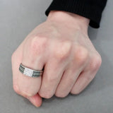 DA253 - High polished (no plating) Stainless Steel Ring with AAA Grade CZ in Clear - Alamode - Flyclothing LLC