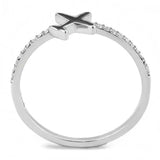 DA311 - No Plating Stainless Steel Ring with Epoxy in Jet - Alamode - Flyclothing LLC