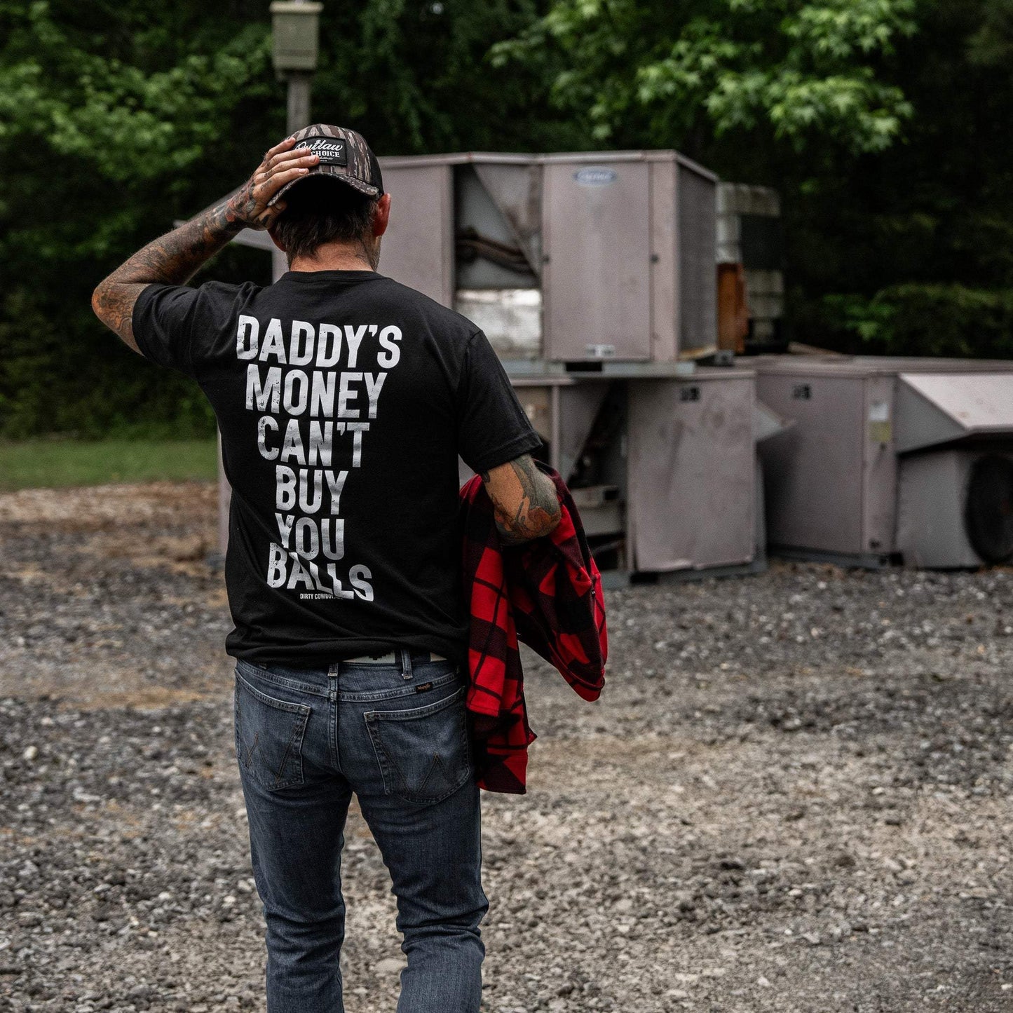 Daddy's Money Can't Buy You Balls Men's T-Shirt - DIRTY COWBOY USA - Flyclothing LLC