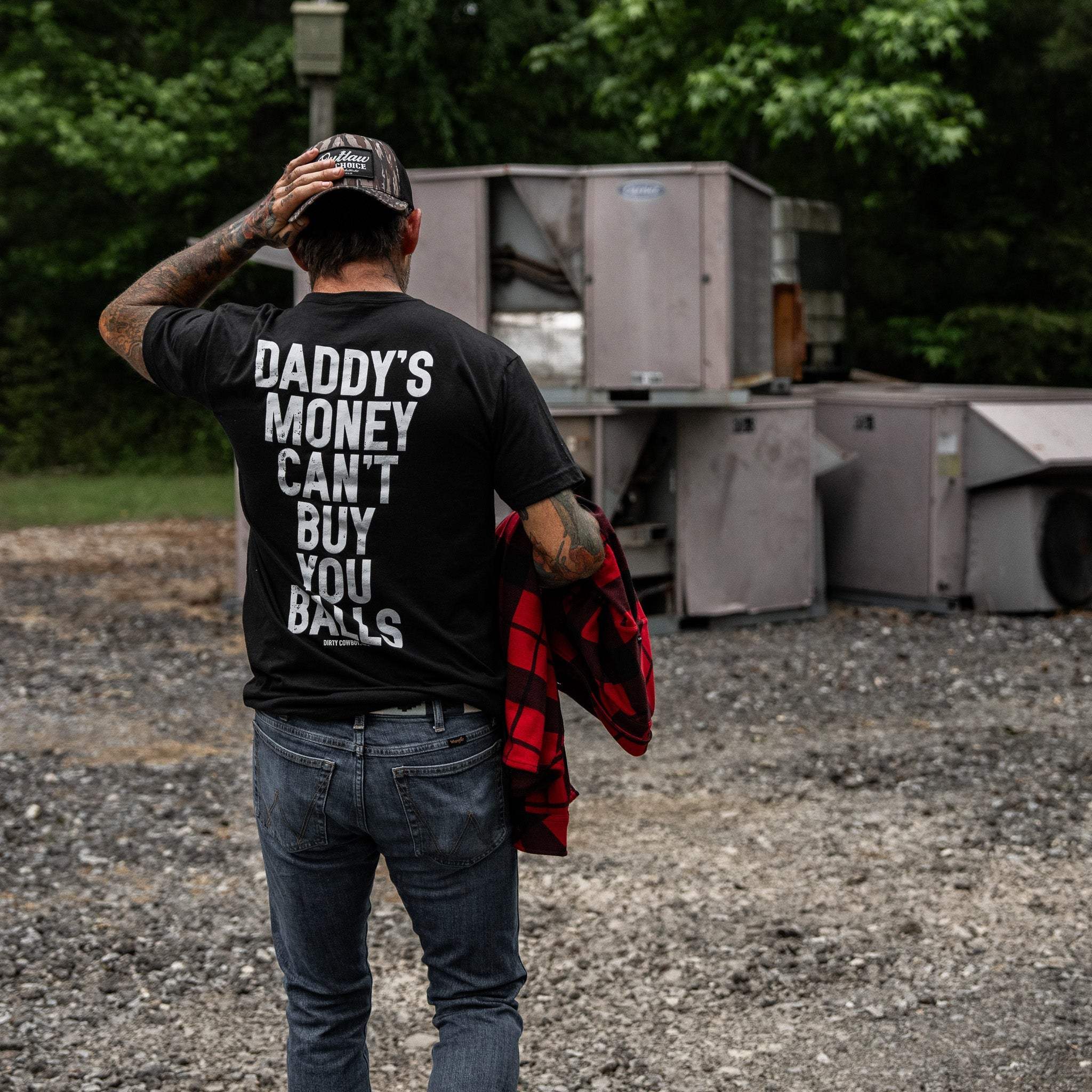 Daddy's Money Can't Buy You Balls Men's T-Shirt - DIRTY COWBOY USA - Flyclothing LLC