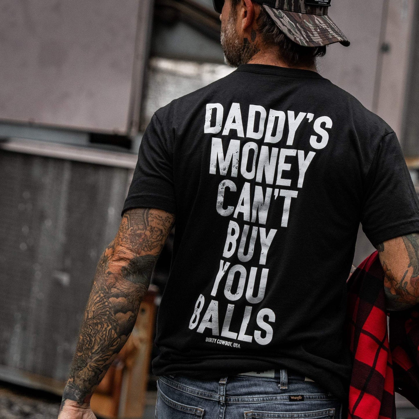 Daddy's Money Can't Buy You Balls Men's T-Shirt - DIRTY COWBOY USA - Flyclothing LLC