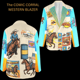 Baha Ranch The Comic Corral Cowgirl Western Rodeo Blazer