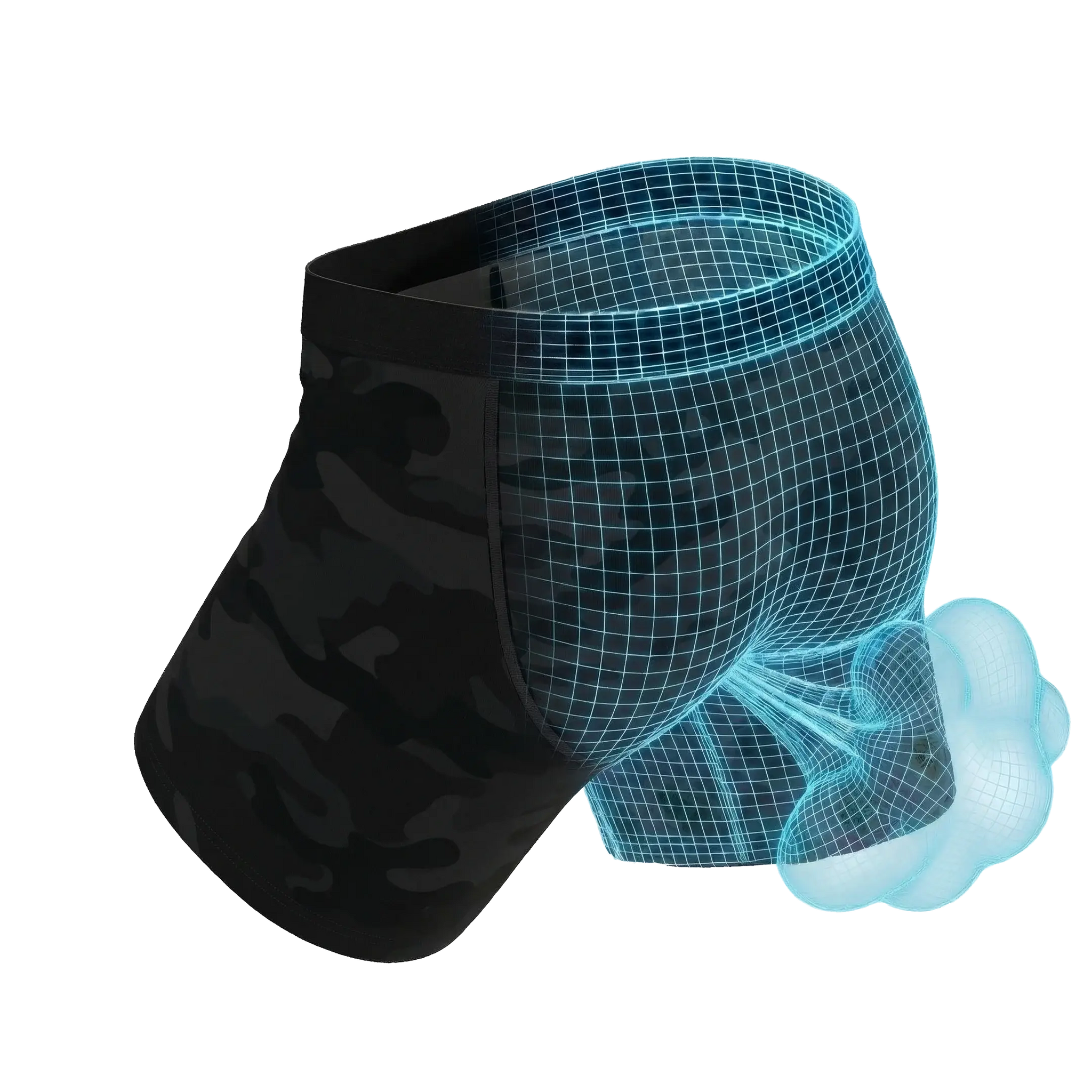 The Darkside | Black Camouflage Fart Proof Ball Hammock® Pouch Underwear - Shinesty - Flyclothing LLC