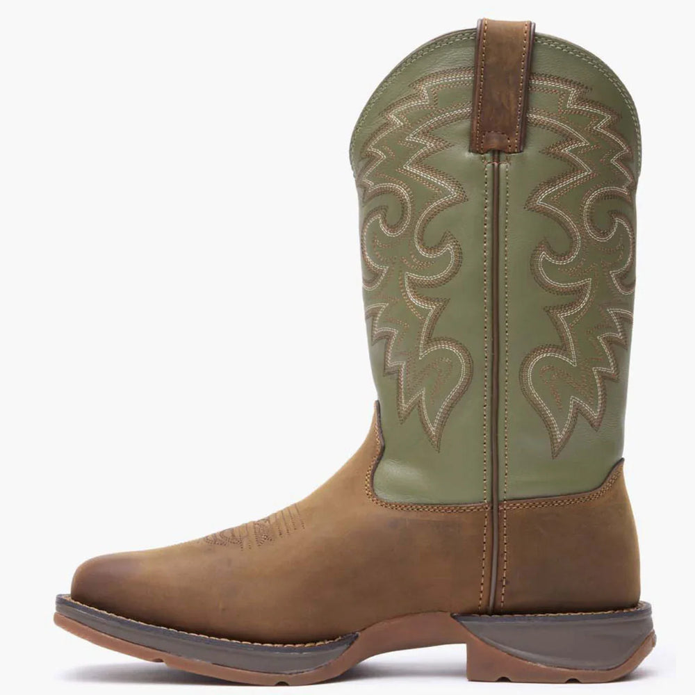Rebel by Durango® Coffee & Cactus Pull On Western Boot - Durango - Flyclothing LLC