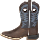 Durango Lil' Rebel Pro™ Big Kid's Blue Western Boot - Durango - Flyclothing LLC