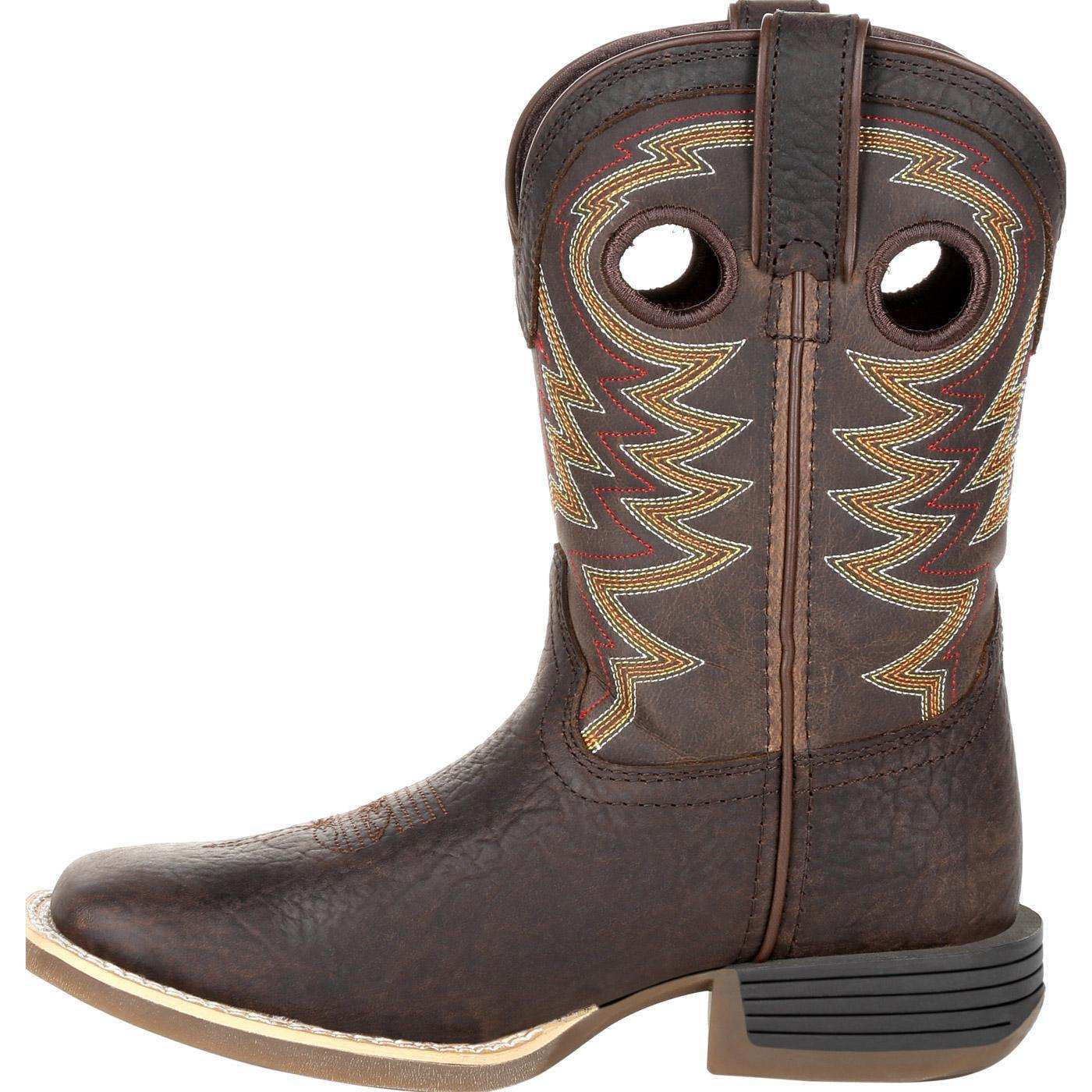 Durango Lil' Rebel Pro™ Little Kid's Brown Western Boot - Durango - Flyclothing LLC