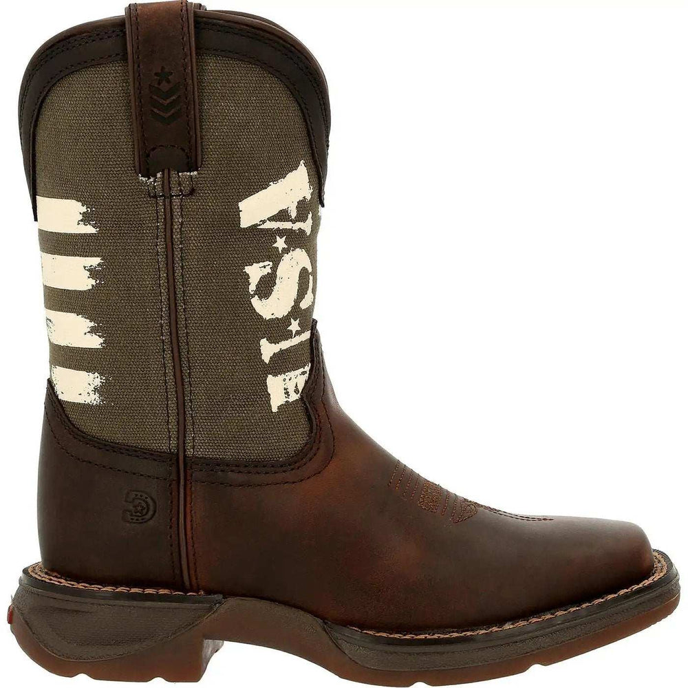 Lil' Rebel™ by Durango Big Kids' Army Western Boot - Durango - Flyclothing LLC