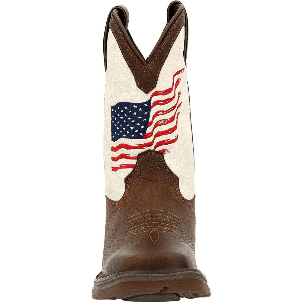 Lil' Rebel™ by Durango Little Kids Distressed Flag Western Boot - Durango - Flyclothing LLC