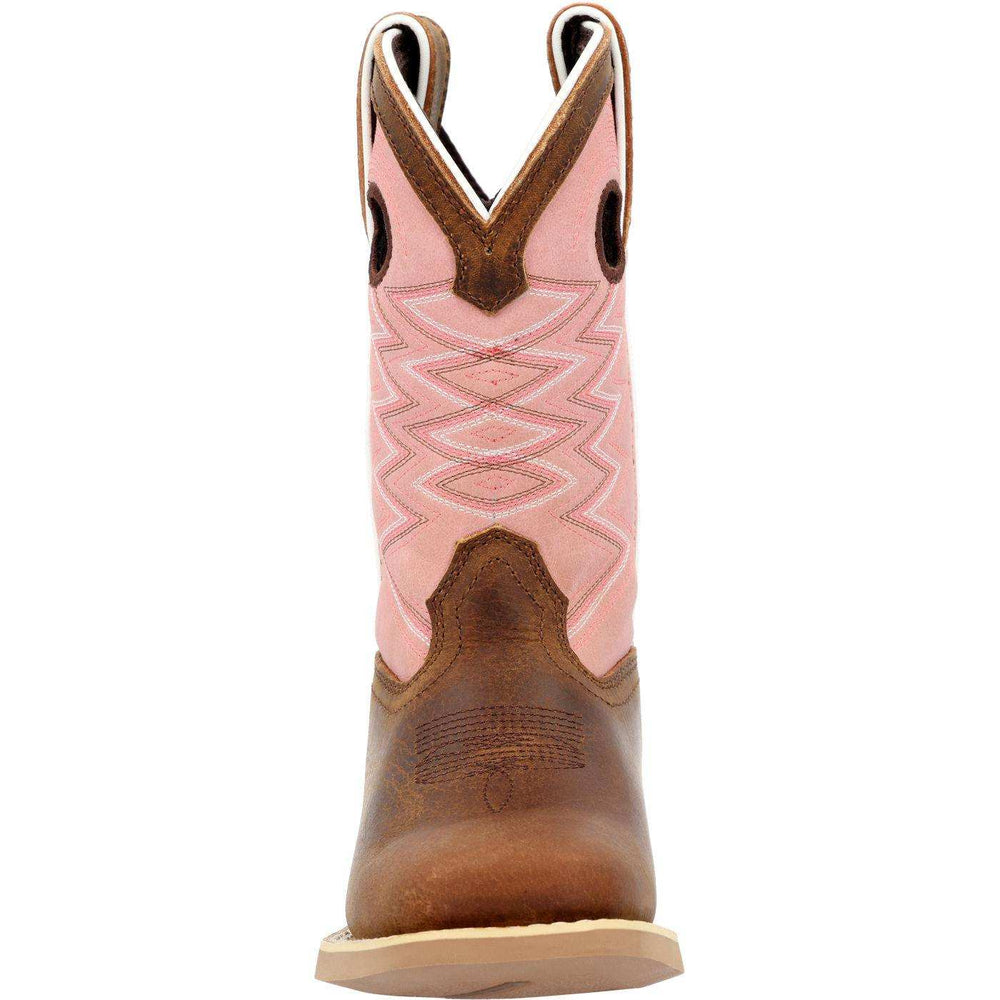 Lil’ Rebel™ by Durango Big Kids’ Dark Chestnut Bubblegum Western Boot - Durango - Flyclothing LLC