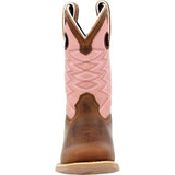 Lil’ Rebel™ by Durango Big Kids’ Dark Chestnut Bubblegum Western Boot - Durango
