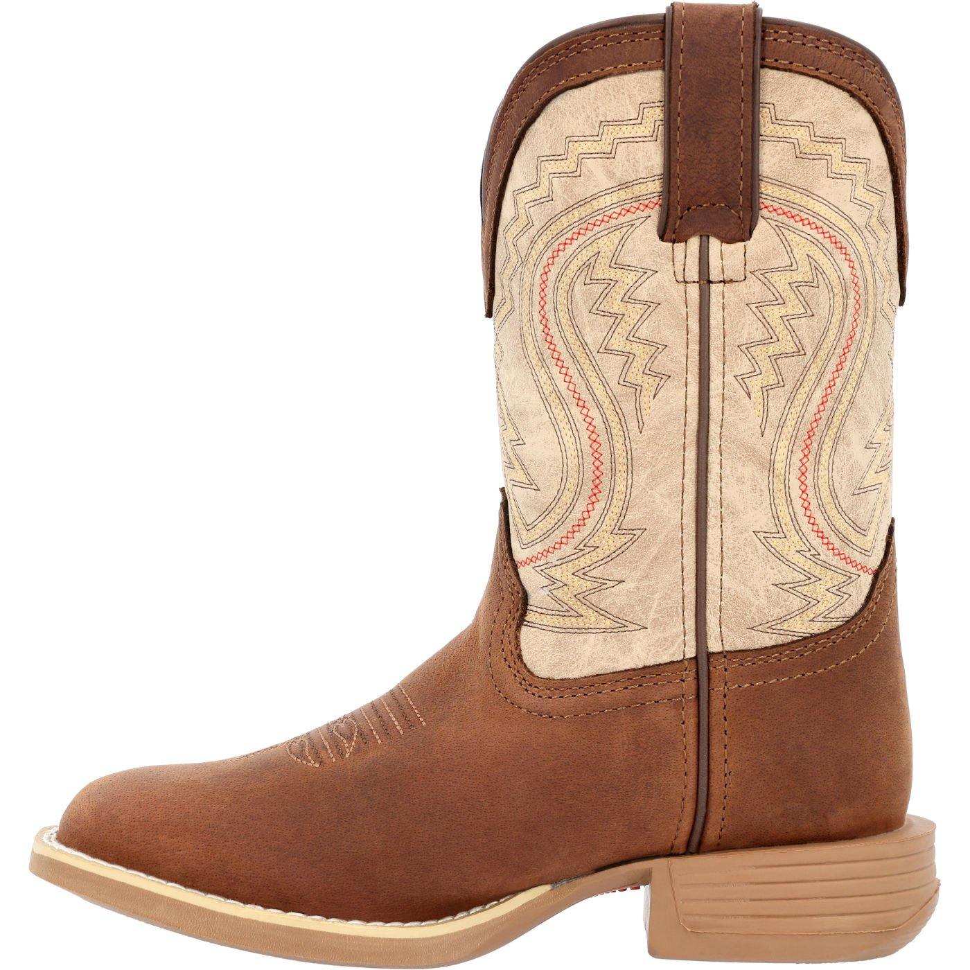 Durango Lil' Rebel Pro™ Little Kids' Coffee and Bone Western Boot - Durango - Flyclothing LLC