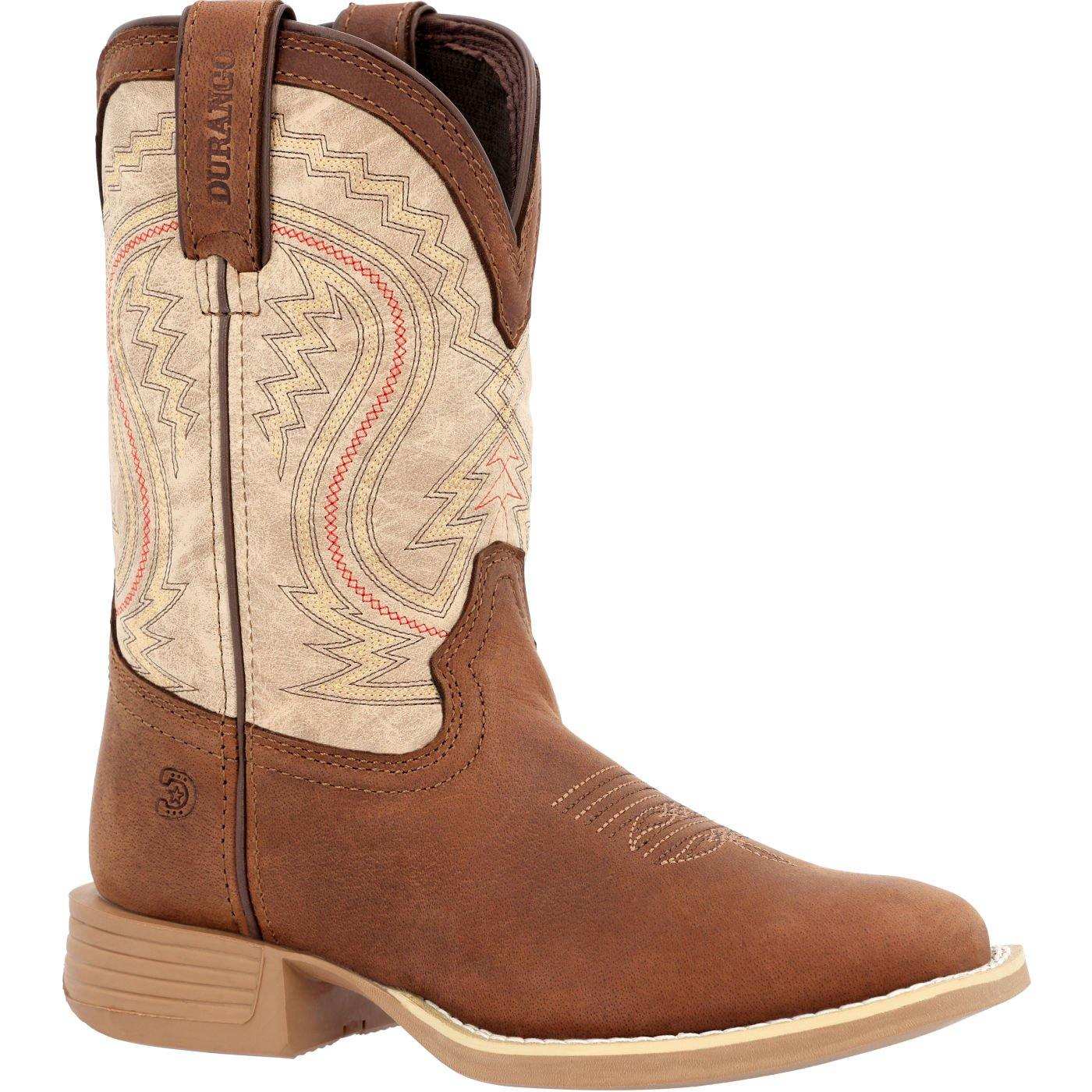 Durango Lil' Rebel Pro™ Little Kids' Coffee and Bone Western Boot - Durango - Flyclothing LLC