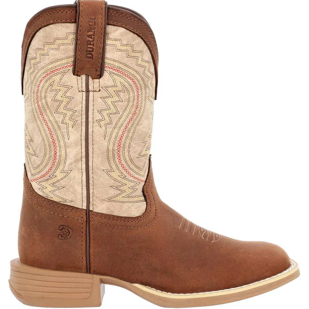 Durango Lil' Rebel Pro™ Big Kids' Coffee and Bone Western Boot - Durango - Flyclothing LLC