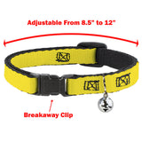 Breakaway Cat Collar with Bell - The Apothecary Diaries Chibi Maomao Expressions Flip White